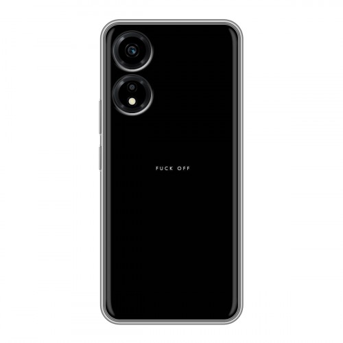 Дизайнерский силиконовый чехол для Huawei Honor X5 Plus Черно и кратко
