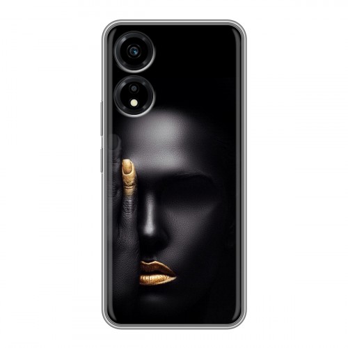 Дизайнерский силиконовый чехол для Huawei Honor X5 Plus Черное золото