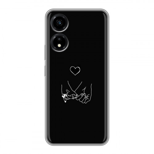 Дизайнерский силиконовый чехол для Huawei Honor X5 Plus Минимализм на черном
