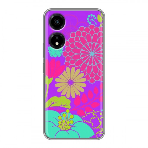 Дизайнерский силиконовый чехол для Huawei Honor X5 Plus Цветы кимоно