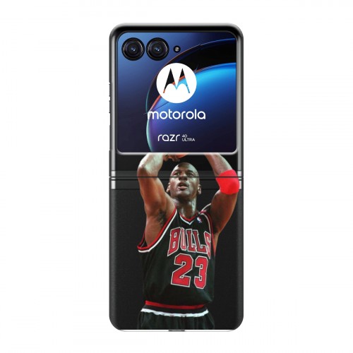 Полупрозрачный дизайнерский пластиковый чехол для Motorola Razr 40 Ultra НБА