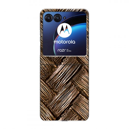 Дизайнерский пластиковый чехол для Motorola Razr 40 Ultra Плетеные текстуры