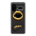 Дизайнерский силиконовый чехол для Realme GT5 Черное золото