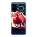 Дизайнерский силиконовый чехол для Realme GT5 Coca-cola
