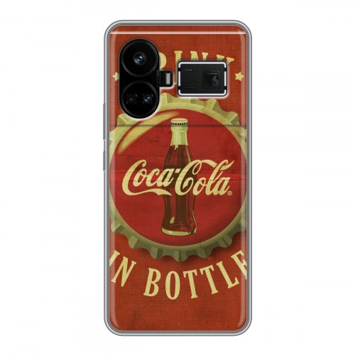 Дизайнерский силиконовый чехол для Realme GT5 Coca-cola