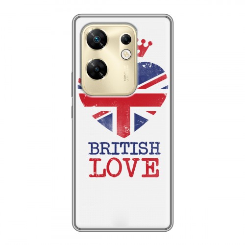 Дизайнерский силиконовый чехол для Infinix Zero 30 4G British love