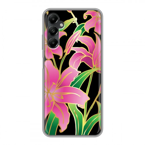 Дизайнерский силиконовый чехол для Samsung Galaxy A05s Люксовые цветы
