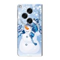 Дизайнерский пластиковый чехол для OPPO Find N3 Снеговики
