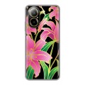 Дизайнерский силиконовый чехол для Realme C67 4G Люксовые цветы