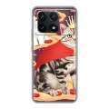 Дизайнерский силиконовый чехол для Xiaomi Redmi K70 5G Космик кошки