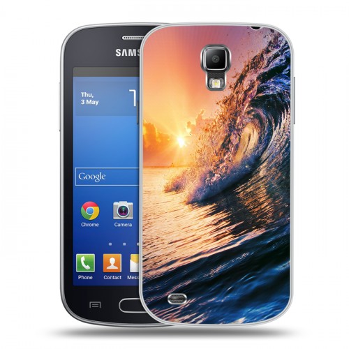 Дизайнерский пластиковый чехол для Samsung Galaxy S4 Active Волны