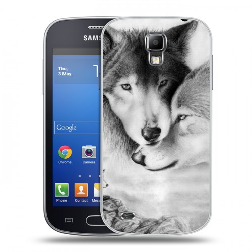 Дизайнерский пластиковый чехол для Samsung Galaxy S4 Active Волки