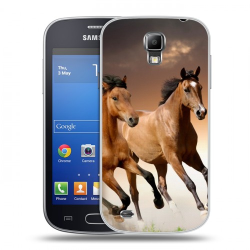 Дизайнерский пластиковый чехол для Samsung Galaxy S4 Active Лошади