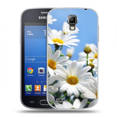 Дизайнерский пластиковый чехол для Samsung Galaxy S4 Active Ромашки