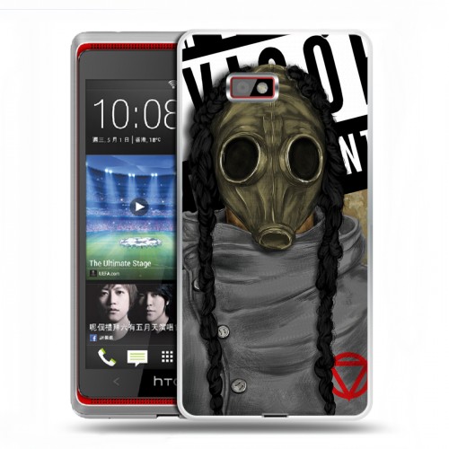 Дизайнерский силиконовый чехол для HTC Desire 600 Бандитские маски