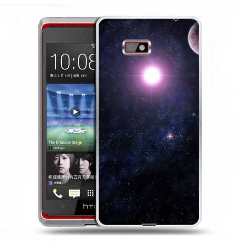 Дизайнерский силиконовый чехол для HTC Desire 600 Галактика