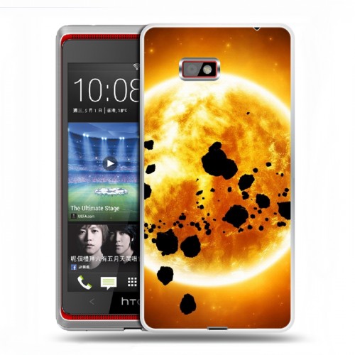 Дизайнерский силиконовый чехол для HTC Desire 600 Солнце