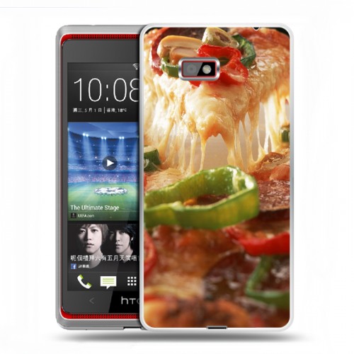 Дизайнерский силиконовый чехол для HTC Desire 600 Пицца