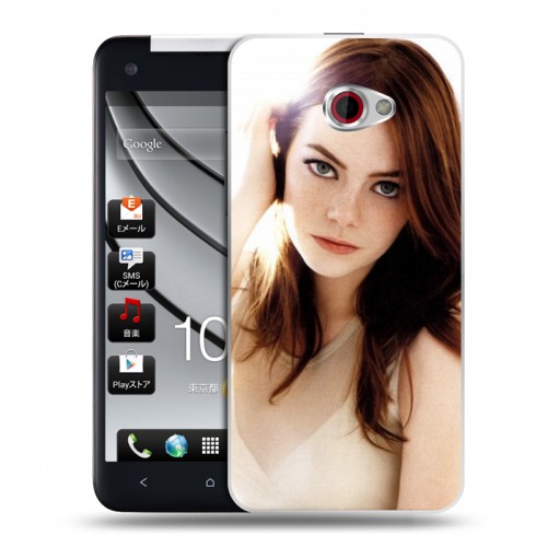 Дизайнерский пластиковый чехол для HTC Butterfly S Эмма Стоун