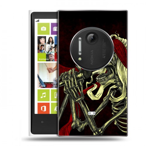 Дизайнерский пластиковый чехол для Nokia Lumia 1020 Рок черепа