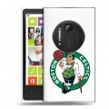 Полупрозрачный дизайнерский пластиковый чехол для Nokia Lumia 1020 НБА