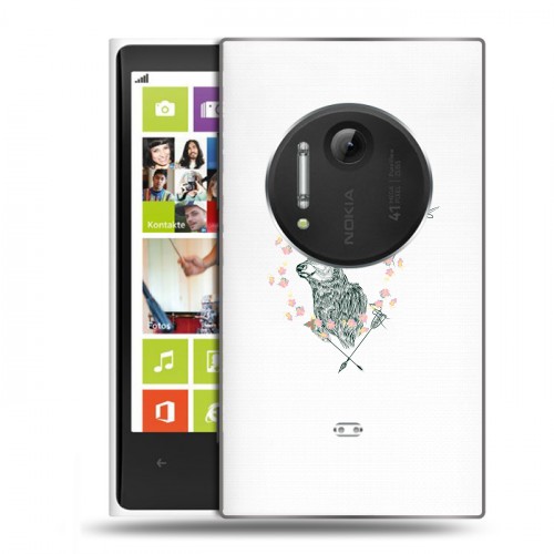 Полупрозрачный дизайнерский пластиковый чехол для Nokia Lumia 1020 Прозрачные ловцы снов