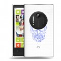 Полупрозрачный дизайнерский пластиковый чехол для Nokia Lumia 1020 Прозрачные черепа 2