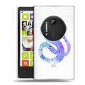 Полупрозрачный дизайнерский пластиковый чехол для Nokia Lumia 1020 Прозрачные змеи