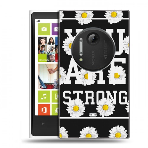 Дизайнерский пластиковый чехол для Nokia Lumia 1020 Ромашковый мир
