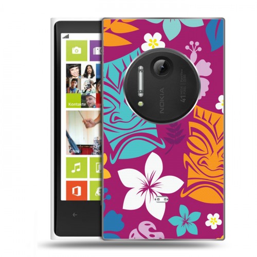 Дизайнерский пластиковый чехол для Nokia Lumia 1020 Гавайские Шаблоны