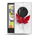 Дизайнерский пластиковый чехол для Nokia Lumia 1020 Флаг Канады