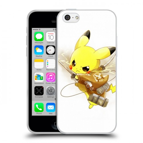 Дизайнерский пластиковый чехол для Iphone 5c Pokemon Go