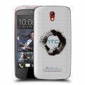 Полупрозрачный дизайнерский пластиковый чехол для HTC Desire 500 Абстракции 5