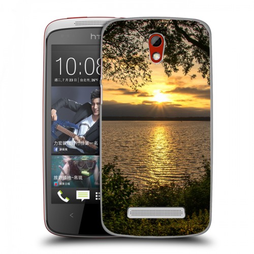 Дизайнерский пластиковый чехол для HTC Desire 500 Закат