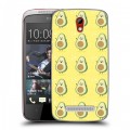 Дизайнерский пластиковый чехол для HTC Desire 500 Веселое авокадо