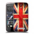 Дизайнерский пластиковый чехол для HTC Desire 500 Флаг Британии