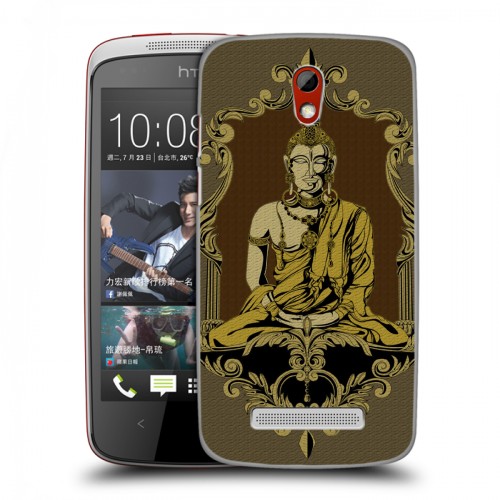 Дизайнерский пластиковый чехол для HTC Desire 500 Священный Будда