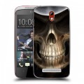 Дизайнерский пластиковый чехол для HTC Desire 500 Арт черепа