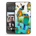 Дизайнерский силиконовый чехол для HTC Desire 700 Птицы и фрукты