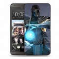Дизайнерский пластиковый чехол для HTC Desire 700 Mortal Combat