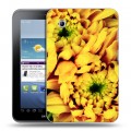 Дизайнерский силиконовый чехол для Samsung Galaxy Tab 2 7.0 Монохромные цветы