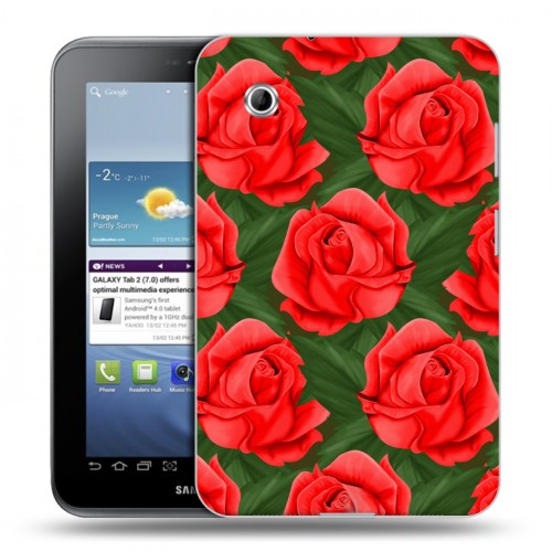 Дизайнерский силиконовый чехол для Samsung Galaxy Tab 2 7.0 Сила роз