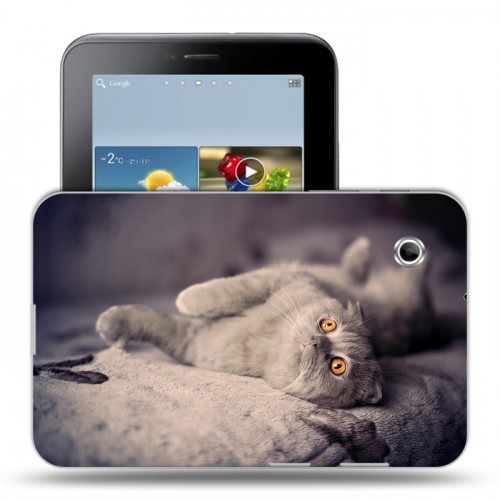 Дизайнерский силиконовый чехол для Samsung Galaxy Tab 2 7.0 Кошки