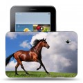 Дизайнерский силиконовый чехол для Samsung Galaxy Tab 2 7.0 Лошади