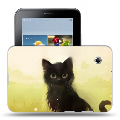 Дизайнерский силиконовый чехол для Samsung Galaxy Tab 2 7.0 Кошки 