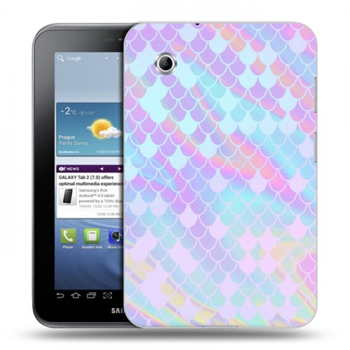 Дизайнерский силиконовый чехол для Samsung Galaxy Tab 2 7.0 Чешуя