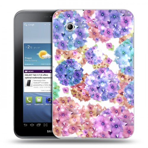 Дизайнерский силиконовый чехол для Samsung Galaxy Tab 2 7.0 Органические цветы