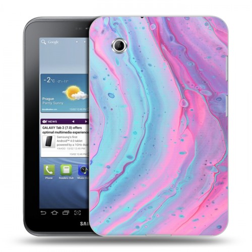 Дизайнерский силиконовый чехол для Samsung Galaxy Tab 2 7.0 Мраморные узоры