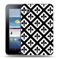 Дизайнерский силиконовый чехол для Samsung Galaxy Tab 2 7.0 Черно-белые фантазии