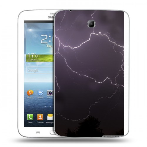 Дизайнерский силиконовый чехол для Samsung Galaxy Tab 3 7.0 Молния